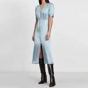 The Kooples Button Front Dress Size 4 in cornflower blue